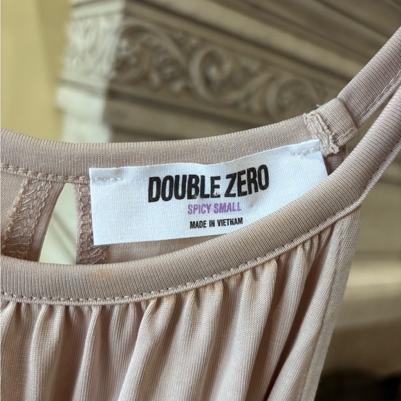 Double Zero Light Beige Tan Maxi Oversize Sheath style Dress Size Small - Picture 2 of 7